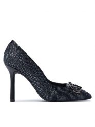 Liu Jo Szpilki Giusy 09 SF4183 Czarny. Czarne szpilki Liu Jo, bez wzorów, z materiału, bez obcasa, na szpilce, bez zapięcia. Za 619.99 zł.