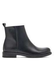 Clara Barson Botki YARA WS1522-22 Czarny. Czarne botki Clara Barson, bez wzorów, z syntetyku, bez obcasa, na płaskiej podeszwie, bez zapięcia. Za 79.99 zł.