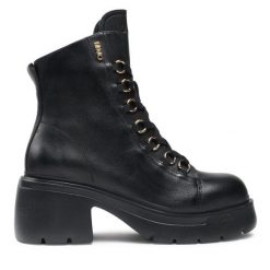 Botki Liu Jo. Czarne botki Liu Jo, bez wzorów, bez obcasa, na słupku, bez zapięcia. Za 679.99 zł.