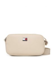 Tommy Jeans Torebka Tjw Daily Elevated Camera Bag AW0AW18065 Beżowy. Brązowe listonoszki Tommy Jeans, bez wzorów, z jeansu, bez dodatków. Za 369.99 zł.