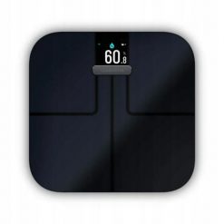 Inteligentna waga łazienkowa Garmin Index S2 z analizą składu ciała. Czarne wagi łazienkowe Garmin. Za 758.50 zł.