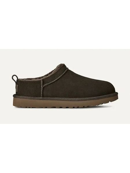 UGG Skórzane kapcie "Classic Micro" w kolorze brązowym rozmiar: 37. Brązowe kapcie UGG, bez wzorów, ze skóry. Za 354.10 zł.
