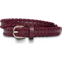 Pasek z plecionym zdobieniem brzegów bonprix czerwony klonowy. Czerwone paski bonprix, w paski. Za 34.99 zł.