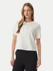 Morgan T-Shirt 261-DUROUJ Biały Regular Fit. Białe t-shirty Morgan, m, bez wzorów, z bawełny, bez kołnierzyka, bez ramiączek. Za 179.99 zł.