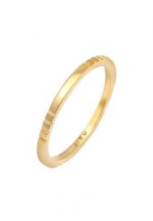 Elli Ladies Stacking Ring Ring Bandring Trend w 925 Sterling Silver Plated. Pierścionki 1 ct Damski. Szare pierścionki Elli, pozłacane. Za 248.99 zł.