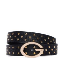 Pasek Damski Guess. Czarne paski Guess, z aplikacjami. Za 284.99 zł.