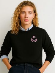 WOOOP Bluza w kolorze czarnym rozmiar: S. Czarne bluzy Wooop, s, bez wzorów, z bawełny, bez kaptura. Za 117.73 zł.