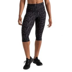 Legginsy Damskie 3/4 Z Nadrukiem Influential Dash. Czarne legginsy Dare 2b, bez wzorów, sportowe. Za 64.99 zł.
