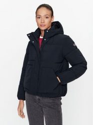 Champion Kurtka puchowa Hooded Jacket 116921 Czarny Custom Fit. Czarne kurtki Champion, m, bez wzorów, z puchu, bez kaptura. Za 409.99 zł.