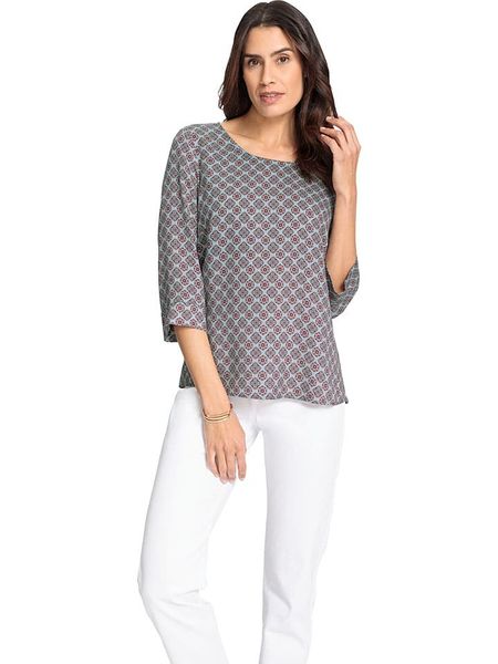 WITT WEIDEN Bluzka w kolorze granatowo-zielonym rozmiar: 48. Niebieskie bluzki WITT WEIDEN, bez wzorów, bez kołnierzyka, bez ramiączek. Za 79.21 zł.