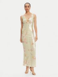BARDOT Sukienka koktajlowa Eloda 59954DB Zielony Regular Fit. Zielone sukienki Bardot, bez wzorów, z syntetyku, wizytowe, bez kołnierzyka, bez ramiączek. Za 689.99 zł.