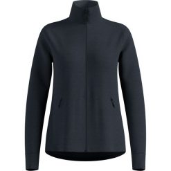 Bluza bez kaptura rozpinana Odlo Mid layer full zip GRID FLEECE. Czarne bluzy z kapturem ODLO, l, bez wzorów, z elastanu, bez kaptura, do biegania. Za 382.49 zł.