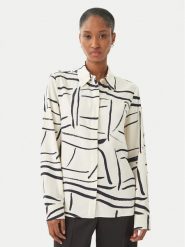 Tommy Hilfiger Koszula WW0WW49611 Beżowy jasny Regular Fit. Brązowe koszule Tommy Hilfiger, bez wzorów, z wiskozy, bez kołnierzyka, bez ramiączek. Za 409.99 zł.