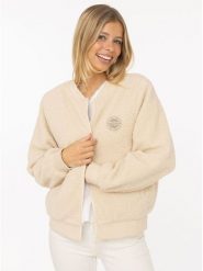 Zwillingsherz Kurtka "Good Vibes" w kolorze beżowym rozmiar: XXL. Brązowe kurtki Zwillingsherz, xxl, bez wzorów, z polaru, bez kaptura. Za 279.78 zł.