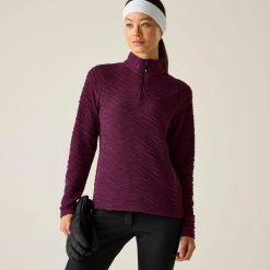 Bluza damska z suwakiem 1/4 Glamourize III Dare 2b. Fioletowe bluzy Dare 2b, na zimę, bez wzorów, z dzianiny, bez kaptura, narciarskie. Za 119.99 zł.