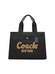 Coach Torebka CP163 Czarny. Czarne shopper bag Coach, bez wzorów, z materiału, bez dodatków. Za 1,529.00 zł.