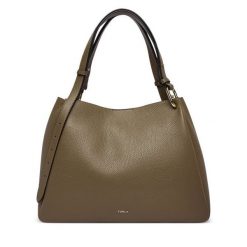 Torebka Furla. Szare torebki klasyczne Furla, bez wzorów, klasyczne, bez dodatków. Za 1,979.00 zł.