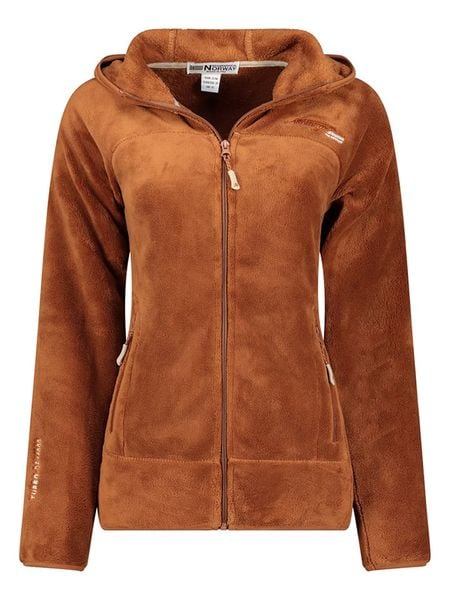 Geographical Norway Kurtka polarowa "Upalood" w kolorze karmelowym rozmiar: M. Brązowe kurtki Geographical Norway, m, bez wzorów, z polaru, bez kaptura. Za 139.54 zł.