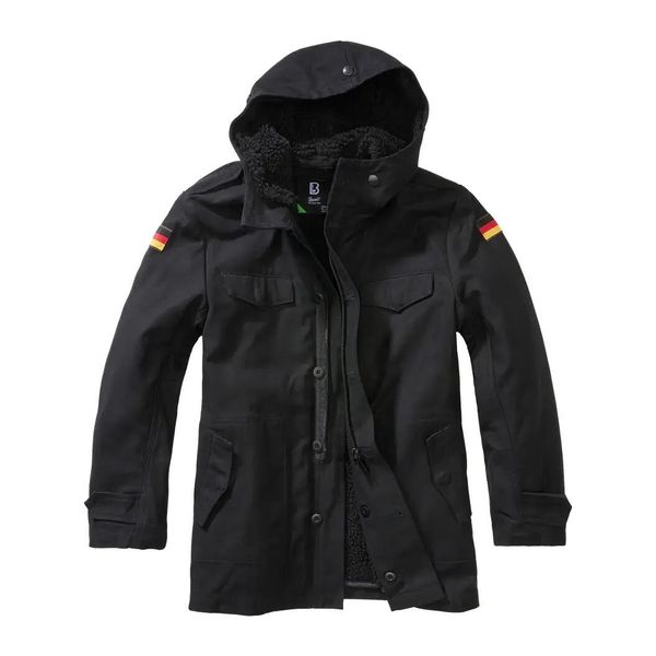 Parka dla dzieci Brandit BW. Czarne płaszcze Brandit, na zimę, bez wzorów, bez kaptura. Za 195.50 zł.