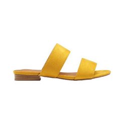 Duffy Sandały żółty female żółty 37. Żółte sandały Duffy, bez wzorów, ze skóry, eleganckie, bez obcasa, bez zapięcia. Za 189.00 zł.