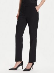 Luisa Spagnoli Spodnie materiałowe Otre 542530 Czarny Regular Fit. Czarne spodnie materiałowe Luisa Spagnoli, bez wzorów, z materiału. Za 1,239.00 zł.