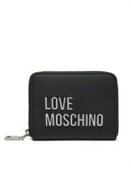 LOVE MOSCHINO Duży Portfel Damski JC5613PP1MKD000B Czarny. Czarne portfele Love Moschino, bez wzorów, ze skóry. Za 259.99 zł.
