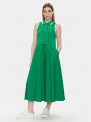 Tommy Hilfiger Sukienka letnia WW0WW41272 Zielony Regular Fit. Zielone sukienki Tommy Hilfiger, s, bez wzorów, z bawełny, bez kołnierzyka, bez ramiączek. Za 349.99 zł.