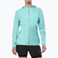 Kurtka do biegania damska Mizuno Waterproof 20K ER. Niebieskie kurtki do biegania Mizuno, m, bez wzorów, z materiału, bez kaptura, do biegania. Za 409.99 zł.