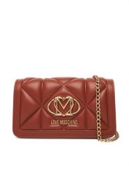 LOVE MOSCHINO Torebka JC5640PP1NLC0312 Brązowy. Brązowe kopertówki Love Moschino, bez wzorów, ze skóry, wizytowe, bez dodatków. Za 519.99 zł.