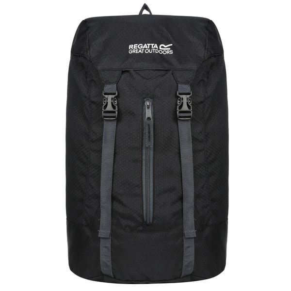 Składny Plecak Turystyczny Easypack II 25L. Czarne plecaki Regatta, bez wzorów, bez dodatków. Za 105.99 zł.