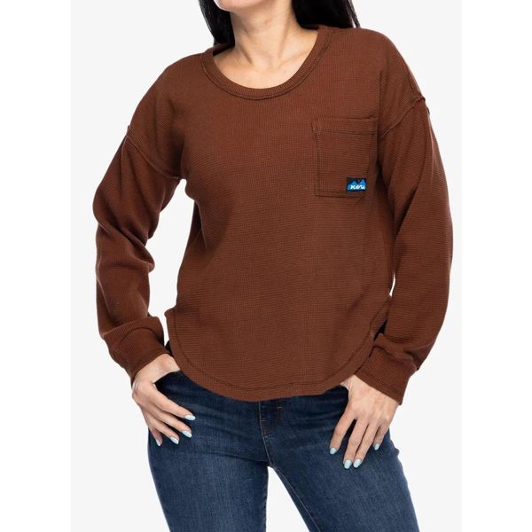 Bluza bawełniana damska Kavu Penshaw. Czerwone bluzy KAVU, s, bez wzorów, z bawełny, bez kaptura. Za 214.99 zł.