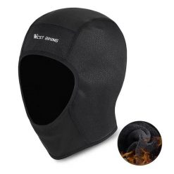 Czapka Skull Polarowa Wiatroszczelna Termiczna Szalik. Czarne czapki zimowe WEST BIKING, bez wzorów, z materiału, sportowe. Za 55.60 zł.