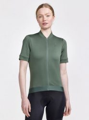Craft Koszulka kolarska "CORE Essence" w kolorze khaki rozmiar: XL. Brązowe t-shirty sportowe Craft, xl, bez wzorów, bez ramiączek, rowerowe. Za 110.04 zł.