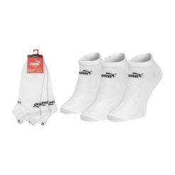 PUMA Skarpety Stopki 3-Pack 94710906. Białe skarpetki Puma, bez wzorów. Za 36.99 zł.