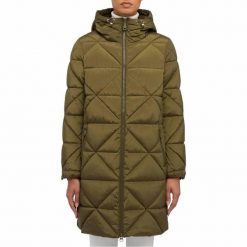 Kurtka GEOX W ALLENIE Zielony. Zielone kurtki Geox, bez wzorów, z tkaniny, bez kaptura. Za 787.99 zł.