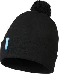 Czarna czapka zimowa Elevate unisex Olivine Grs z recyklingu. Czarne czapki zimowe Erima, bez wzorów, z elastanu, eleganckie. Za 95.99 zł.