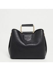 Victor & Hugo Paris Skórzana torebka "Biana" w kolorze czarnym - 29 x 25 x 13,5 cm rozmiar: onesize. Czarne torebki klasyczne Victor & Hugo Paris, bez wzorów, z materiału, na ramię, bez dodatków. Za 522.95 zł.