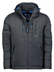 Geographical Norway Kurtka zimowa "Beachwood" w kolorze antracytowym rozmiar: XL. Czarne kurtki Geographical Norway, na zimę, xl, bez wzorów, z puchu, bez kaptura. Za 268.95 zł.