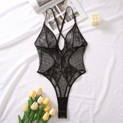 Koronkowe body na romantyczne wieczory Gretl. Czarne body i gorsety Intica, bez wzorów, z koronki, bez ramiączek. Za 109.00 zł.