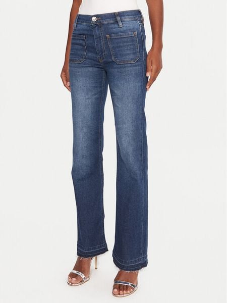 JOOP! Jeans Jeansy Ella-Oh 30048907 Niebieski Bootcut Fit. Niebieskie jeansy Joop! Jeans, bez wzorów, z bawełny. Za 689.99 zł.