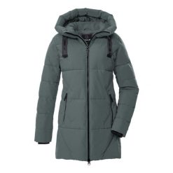 Parka damska z kapturem Killtec GW 30. Szare płaszcze GIGA DX, m, bez wzorów, z dzianiny, z kapturem. Za 570.00 zł.