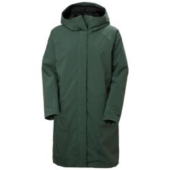 Damska kurtka wodoodporna Helly Hansen Lily. Zielone kurtki Helly Hansen, xs, bez wzorów, z poliamidu, klasyczne, bez kaptura. Za 906.85 zł.