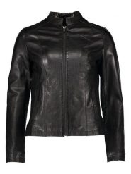 Bugatti Skórzana kurtka w kolorze czarnym rozmiar: 36. Czarne kurtki Bugatti, bez wzorów, ze skóry, bez kaptura. Za 717.99 zł.