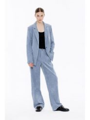 Blue Fire Spodnie "Marlene" - Wide leg - w kolorze błękitnym rozmiar: W30/L32. Niebieskie jeansy Blue Fire, l, bez wzorów, z podwyższonym stanem. Za 212.95 zł.