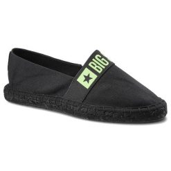 Czarne Espadryle Big Star Damskie Lekkie Półbuty. Czarne espadryle BIG STAR, bez wzorów, boho, bez obcasa. Za 89.99 zł.