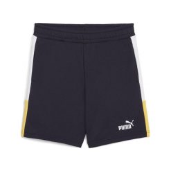 Młodzieżowe szorty Essentials Block PUMA New Navy Blue. Niebieskia szorty Puma, bez wzorów, eleganckie. Za 85.99 zł.
