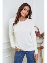 So Cachemire Sweter "Kedis" w kolorze kremowym rozmiar: XL. Brązowe swetry So Cachemire, xl, bez wzorów, z kaszmiru, bez ramiączek. Za 211.45 zł.