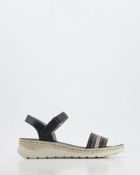 SANDAŁY DAMSKIE 306647110 NE-A-F. Sandały Venezia, bez wzorów, z nubiku, bez obcasa, bez zapięcia. Za 179.00 zł.