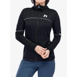 Bluza z kapturem damska Hannah Meda Hoody. Czarne bluzy Hannah, na zimę, xl, bez wzorów, sportowe, bez ramiączek, z kapturem. Za 356.99 zł.