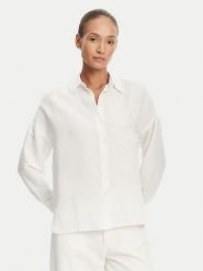 Tatuum Koszula Jenna T2504.083 Biały Relaxed Fit. Białe koszule Tatuum, bez wzorów, z wiskozy, bez kołnierzyka, bez ramiączek. Za 239.99 zł.